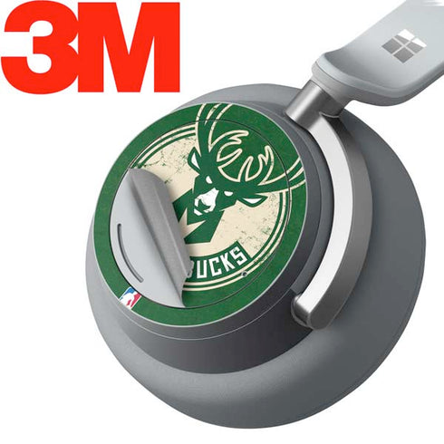 NBA Milwaukee Bucks Green Distressed Surface Headphones Skin